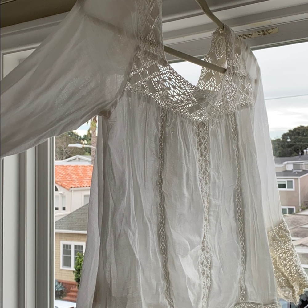 White blouse / cover up